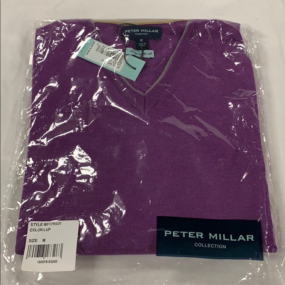 Peter Millar Mens V-Neck Sweater (71)